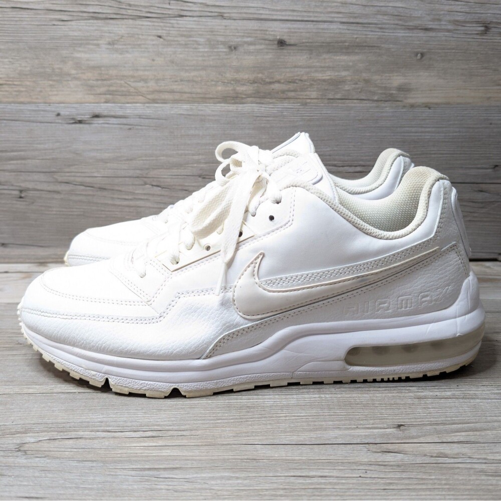 Nike Air Max White Leather Low Top Sneakers US 10 UK 9 EUR 44 687977-111